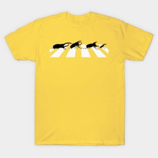 Beetles Crossing Road T-Shirt